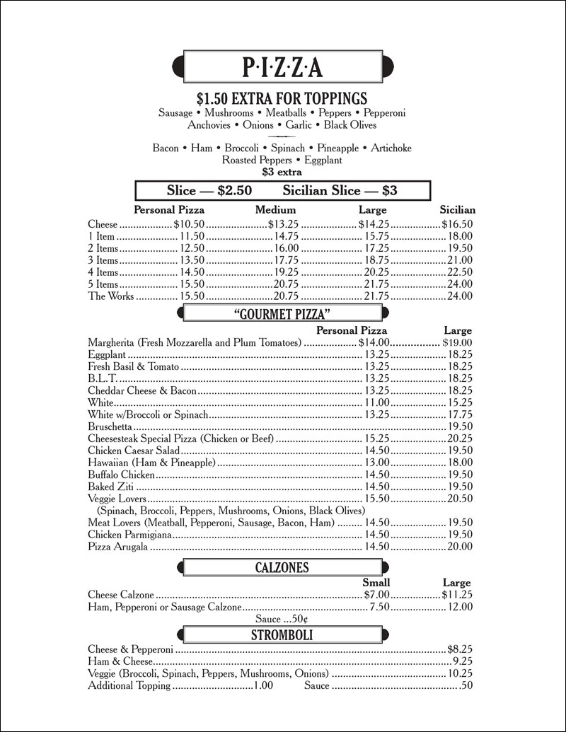 La Strada Cafe Specials